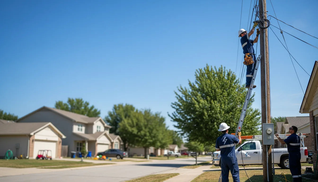 Residential electrician providing installation services in Chester, VA